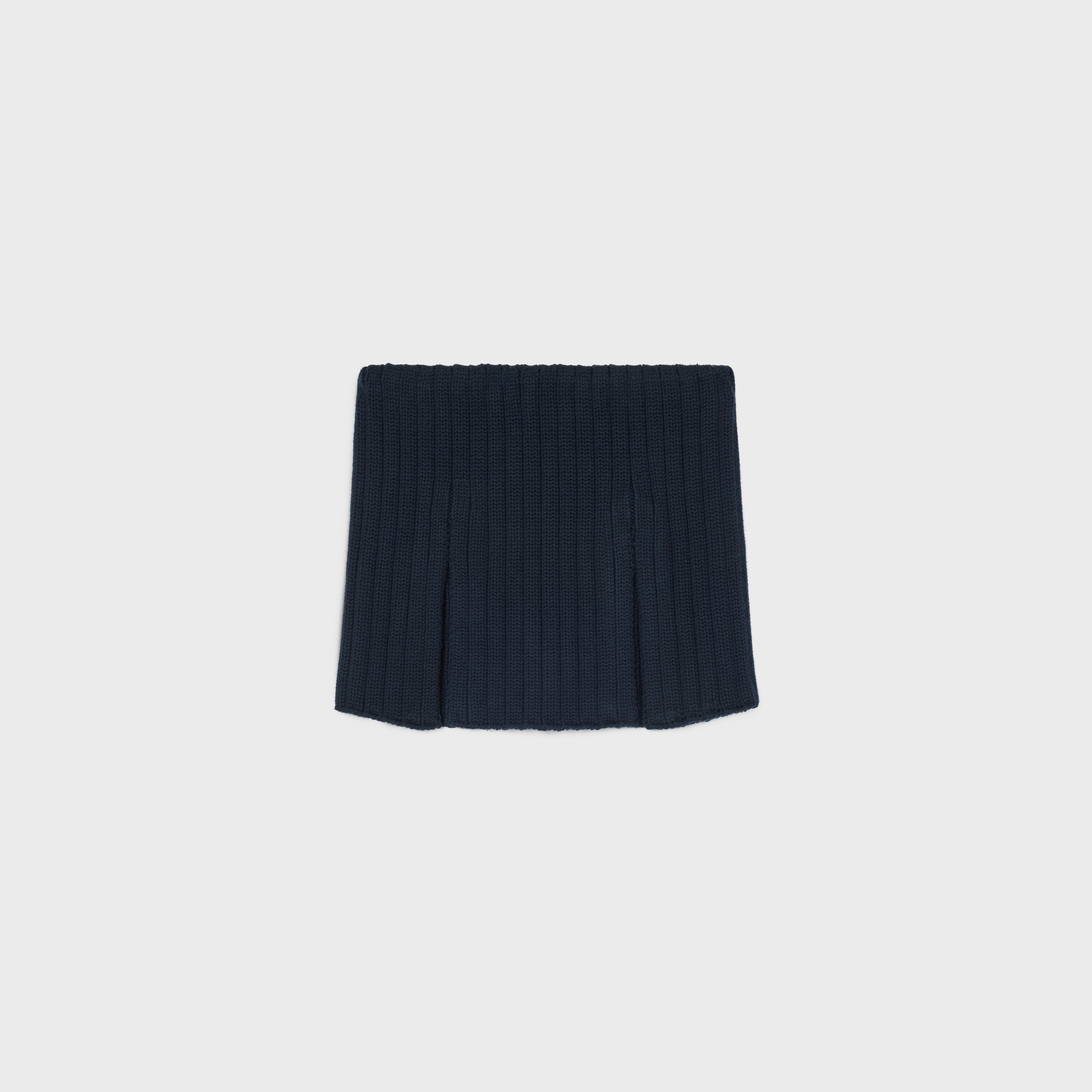 mini skirt IN RIBBED WOOL - NAVY | CELINE